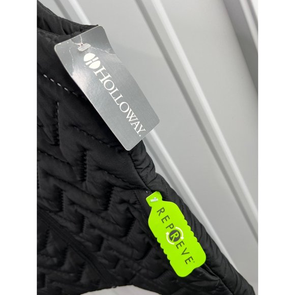 Halloway Full Zip Repreve Eco Quilted Vest Womens M Oklahoma Cowboys Black NEW - Picture 4 of 7